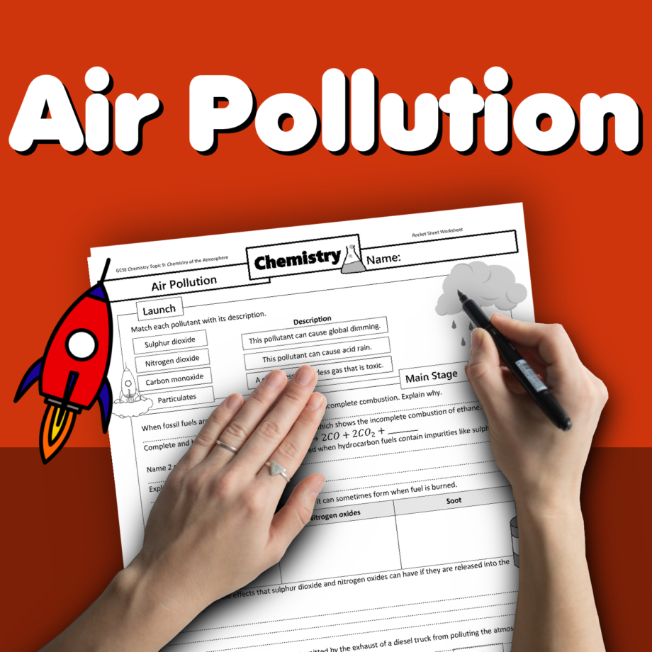 Air Pollution Worksheets Grade 1